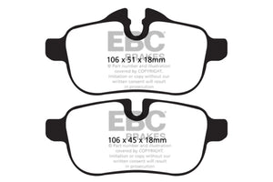 EBC 09+ BMW Z4 3.0 (E89) Greenstuff Rear Brake Pads