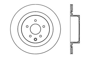 StopTech 13-17 Nissan 370Z Sport Cryo Drilled Left Rear Rotor