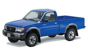 Bushwacker 95-00 Toyota Tacoma Fleetside Extend-A-Fender Style Flares 4pc w/ 4WD Only - Black