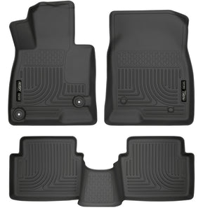 Husky Liners WeatherBeater 14 Mazda 3 Hatch&Sedan Front & Second Row Black Floor Liners