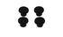 Energy Suspension Universal End Plug Set .53in Dia - Black