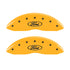 MGP 4 Caliper Covers Engraved Front & Rear MGP Yellow finish black ch
