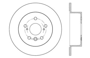 StopTech Sport Drilled & Slotted Rotor - Rear Left