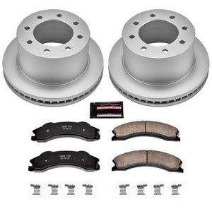 Power Stop 11-19 GMC Sierra 3500 HD Rear Z17 Coated Brake Kit