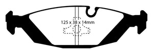 EBC 83-85 BMW 318 1.8 (E30) Greenstuff Rear Brake Pads