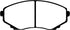 EBC 00-02 Mazda MPV 2.5 Greenstuff Front Brake Pads