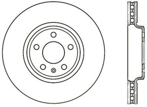 StopTech Power Slot 09-10 Audi A4/A4 Quattro / 08-10 A5 / 10 S4 Front Left Drilled Rotor