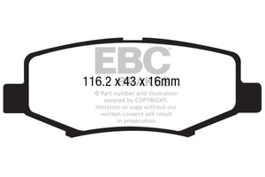 EBC 06-11 Dodge Nitro 3.7 Ultimax2 Rear Brake Pads