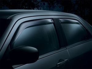 WeatherTech 08-13 Nissan Rogue/14-15 Rogue Select Front and Rear Side Window Deflectors - Dark Smoke