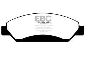 EBC 07 Cadillac Escalade 6.2 2WD Extra Duty Front Brake Pads