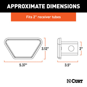 Curt 2in Chrome Steel Hitch Tube Cover