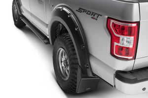 Bushwacker 15-20 Ford F-150 Trail Armor Rear Mud Flaps (Fits Pocket Style Flares)