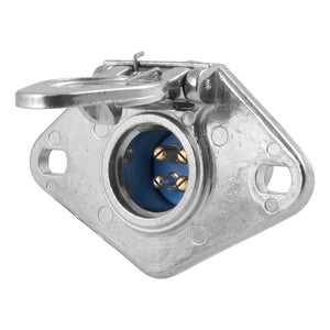 Curt 4-Way Round Connector Socket (Vehicle Side)