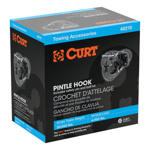 Curt Pintle Hook (20000lbs 2-1/2in or 3in Lunette Eyes)