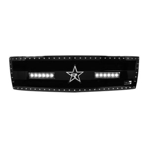 RBP RX-3 Midnight Edition Black LED Bar Grille (Studded) 07-10 Chevy Silverado 2500HD/3500HD