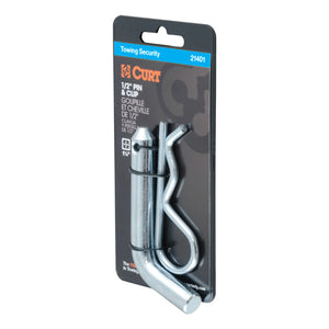 Curt 1/2in Hitch Pin (1-1/4in Receiver Zinc Packaged)