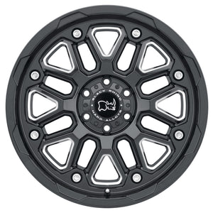 Black Rhino Hollister 17x9.5 6x139.7 ET-18 CB 112.1 Gloss Black w/Milled Spoke Wheel