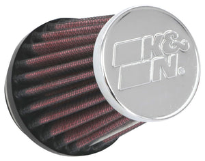 K&N Universal Chrome Filter 1 9/16 inch FLG / 2 5/8 inch Bottom / 2 inch Top / 3 inch Height