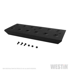 Westin Replacement service kit includes 11 inch die stamped step pad and fasteners - Black