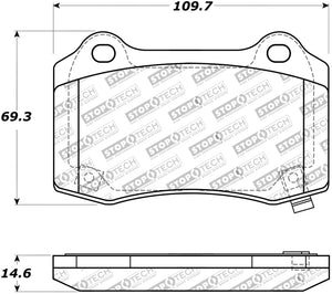 StopTech Street Touring 10+ Camaro Rear Brake Pads