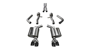 Corsa 2015-2023 Dodge Challenger Hellcat Dual Rear Exit Sport Exhaust w/ 3.5in Black Tips