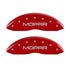 MGP Front set 2 Caliper Covers Engraved Front MOPAR Red finish silver ch