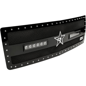 RBP RX-3 Midnight Edition Black LED Bar Grille (Studded) 14-15 Chevy Silverado 1500