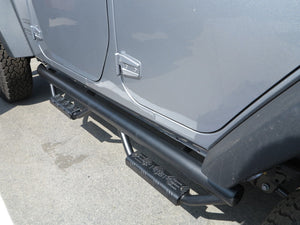 RBP RX-7 Step Bars 07-17 Jeep Wrangler JK (4-Door) - Black