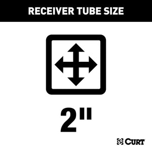 Curt RV Bumper Hitch w/2in Receiver (Fits 4in x 4in Bumper Beams)