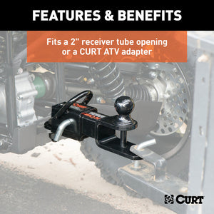 Curt ATV Towing Starter Kit w/2in Shank & 2in Trailer Ball