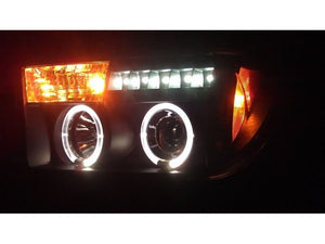 Spyder Toyota Tundra 07-133 Projector Headlights LED Halo LED Blk PRO-YD-TTU07-HL-BK