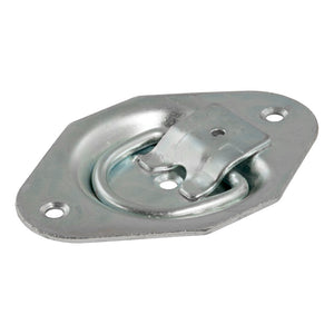 Curt 1-3/8in x 1-7/8in Recessed Tie-Down Ring (1200lbs Clear Zinc)