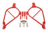 BMR 14-17 Chevy SS Sedan Bolt-On Subframe Connectors - Red