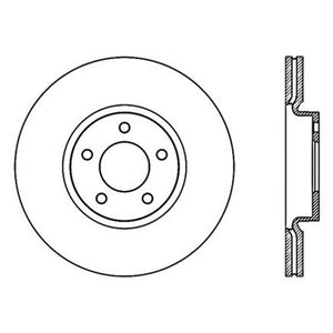 StopTech Power Slot 07-09 Mazdaspeed3 Slotted Left Front Rotor