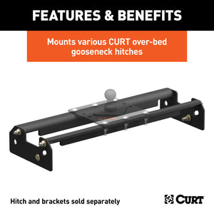 Curt 80-96 Ford F-250 Over-Bed Gooseneck Installation Brackets