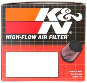 K&N Filter Oval 2 7/16 inch Flange 4 1/2 inch x 3 3/4 inch Base 3 1/2 inch x 2 1/2 inch Top 3 1/2 in