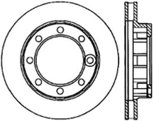 StopTech 71-86 Chevrolet K20 Suburban Cryo Slotted Front Right Sport Brake Rotor