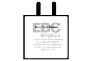 EBC 63-68 Ferrari 330 4 Redstuff Front Brake Pads