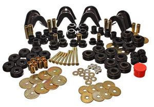 Energy Suspension 66-77 Ford Bronco 4WD (w/ 4 Deg C-Bushings) Black Hyper-Flex Master Bushing Set