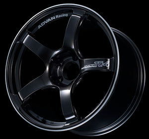 Advan TC4 15x6.0 +45 4-100 Black Gunmetallic & Ring Wheel