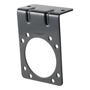 Curt Connector Mounting Bracket for 7-Way RV Blade (Heavy-Duty Black)