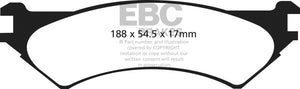 EBC 97-00 Ford Econoline E250 4.2 (4 Wheel ABS) Yellowstuff Rear Brake Pads