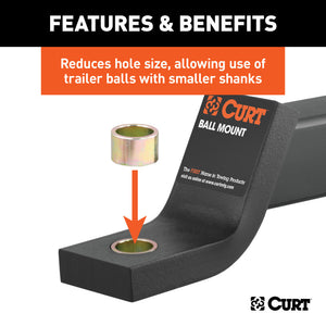 Curt Reducer Bushing (From 1-1/4in to 1in Shank)