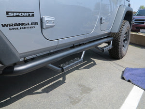 RBP RX-7 Step Bars 07-17 Jeep Wrangler JK (4-Door) - Black