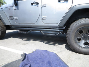 RBP RX-7 Step Bars 07-17 Jeep Wrangler JK (4-Door) - Black