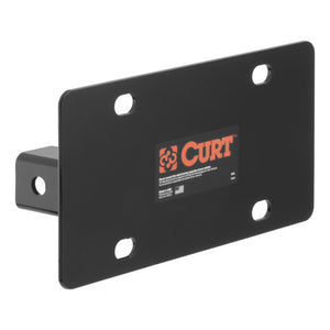 Curt Hitch-Mounted License Plate Holder (Fits 2in Receiver)