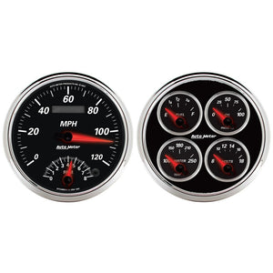 Autometer 5inch Kit Box - Tach Speedo Combo / Oil Pressure / Water Temp / Volt / Fuel Level