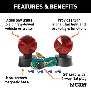 Curt Magnetic Tow Lights