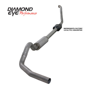 Diamond Eye KIT 4in TB SGL SS: 94-97 FORD 7.3L F250/F350 PWRSTROKE NFS W/ CARB EQUIV STDS