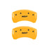 MGP Rear set 2 Caliper Covers Engraved Rear MGP Yellow finish black ch